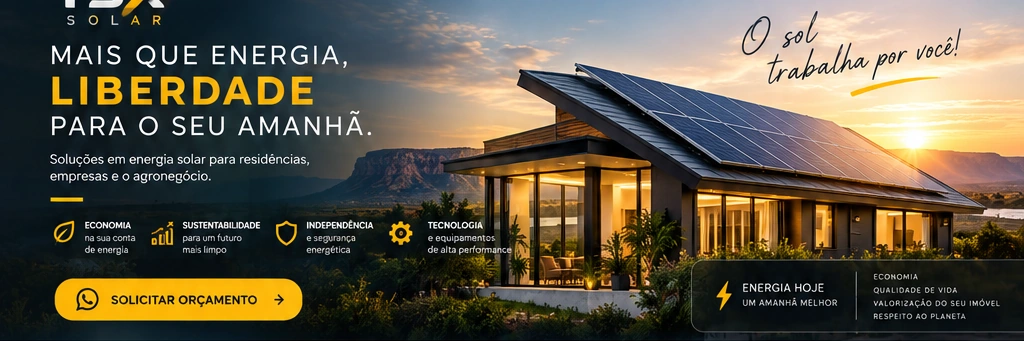 TSX Solar - Mais que energia, liberdade para o seu amanhã